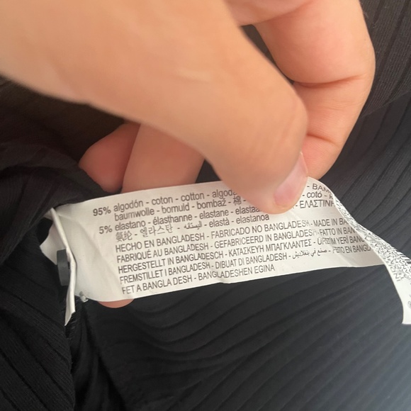 Zara Black Long Sleeve Bodysuit - Picture 6 of 6